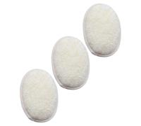 HEMOTON Lot de 3 Éponges Exfoliantes Naturelles en Luffa 10X145 CM Brosses de Bain Réutilisables Beige Exfoliant Naturel Corps Nettoyage en Profondeur Accessoires de Pratiques pour