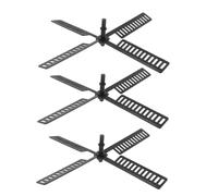 HEMOTON Lot De 3 Sets De Pales D'éolienne De Jardin Décoratives en Plastique, Résistantes à l'eau, pour Décoration Extérieure, Terrasse Ou Jardin