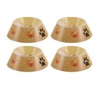 HEMOTON Lot de 4 Assiettes Commémoratives en Papier pour Animaux de Compagnie, Souvenirs Funéraires pour Chiens et Chats, Accessoires de Deuil pour Cérémonie D’Enterrement