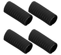 HEMOTON Lot de 4 Embouts en Caoutchouc Noir pour Pique de Violoncelle Guide des Doigts Antidérapant Accessoires pour Archet de Violon et Alto Protection Confortable et Solide pour