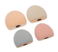 HEMOTON Lot de 4 Galets Décoratifs pour Aquarium et Terrarium - Graviers Polis Lisses Multicolores - Pierres Décoratives Sûres pour Poissons et Tortues - Décoration Paysagère sous-Marine