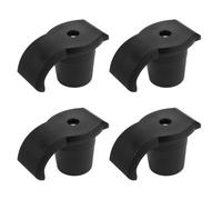 HEMOTON Lot de 4 Patins Antidérapants Noirs pour Déambulateur Embouts en Caoutchouc 254 MM pour Marcheur Extérieur Accessoires pour Aides à la Mobilité Seniors Compatible Ski de