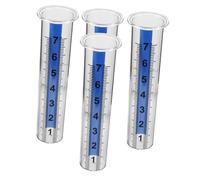 HEMOTON Lot De 4 Pluviomètres D'Extérieur Tubes De Rechange Pluviomètres D'Extérieur