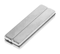 HEMOTON Lot de 4 Poids Magnétiques Rectangulaires Résistants au Vent pour Mâts de Drapeau, Accessoires de Retenue Solides F60x10x3 Mm, pour Usage Extérieur et Fixation Rapide sur Surfaces