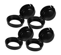 HEMOTON Lot De 4 Protège-boutons De Cuisinière à Gaz Noirs Pour Sécurité Garçon Et Filles, Protection Anti-glisse Et Anti-saleté, Plastique Solide, Usage Domestique La Cuisine Familiale