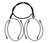 HEMOTON Lot de 5 Cordes Élastiques de Remplacement pour Filet de Trampoline, Latex Haute Élasticité 5 MM X 70 CM, Boucles à Pression aux Deux Extrémités, Accessoire Trampoline pour Usage