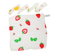 HEMOTON Lot De 5 Serviettes Visage En Mousseline Ultra Douce Bébé Unisexe, Absorbantes Et Respirantes, Coton Adapté -né, Utilisation Quotidienne Salle De Bain