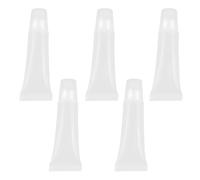 HEMOTON Lot de 5 Tubes à Lèvres Vides 10ml en Plastique Mécanisme à Roue Tournante pour Distribution Uniforme, Contenant Cosmétique pour Maquillage et Soins Solaires