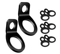 HEMOTON Lot de 8 Set de Points D'arrimage Robustes en Métal, Anneaux D'ancrage pour Remorque et Camion, Système D'attache Polyvalent pour Motos, Quads et Camping-cars, Adaptés aux