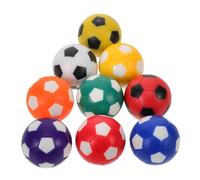 HEMOTON Lot de 9 Balles de Foot 1,42 Pouces Multicolores en Plastique Léger, Accessoires de Remplacement pour Jeux de Table Foot, Fournitures pour Match de Football de Bureau,