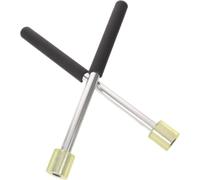 HEMOTON Maillets de Tambour à Tête en Caoutchouc, Manche Métal | Rebond Renforcé, Précise, pour Batteries et Percussions Électroniques, Pratique Quotidienne et Enregistrement