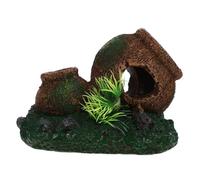 HEMOTON Maison de crevettes en Bois coulant Cachette de décorations d’Aquarium Grotte Enceinte refuges cachette de Poisson pour Aquarium cachettes de crevettes de réservoirs résine