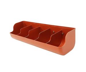 HEMOTON Mangeoire Pour Porcs 5 Compartiments Brun Pour Porcelets En Élevage Agricole Pratique Et Résistante Alimentation Multiple Pour Porcs De Ferme