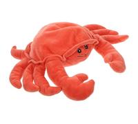 HEMOTON Marionnette à Main Crabe en Peluche Douce Coton PP, Interactif Conteuse pour Garçon et Filles, Marionnettes D’Animaux Marins, Éducatif pour Jeux de Rôle et Créativité, 1 Pièce