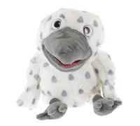 HEMOTON Marionnette à Main Hibou en Peluche Douce pour Garçon Et Filles Et Adultes, Interactive Et Ludique, Taille pour Jeux De Rôle Et Narration, Blanche en Coton PP