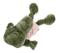 HEMOTON Marionnette à Main Reptile en Peluche 35 Cm, Éducatif Précoce Interactif pour Garçon et Filles, Marionnette d'animal de Dessin Animé Douce et Souple, pour Raconter des Histoires