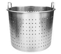 HEMOTON Marmite à soupe, panier à tamis - Casserole à vapeur pour fruits de mer, écrevisses et crabes - Passoire en acier inoxydable pour cuisine, restaurant et maison