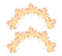 HEMOTON Marque-pages Taille Polyvalente en Acrylique Forme Feuille D'érable Rouge Réaliste, Lot de 10 Pièces pour École et Salle de Classe