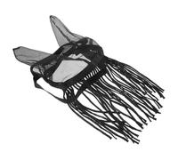 HEMOTON Masque Anti-Mouches Cheval Taille M avec Oreilles en Maille Respirante Polyester, Franges Anti-Insectes pour Protection Mouches, Accessoire Léger et Confortable pour Équitation