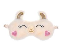 HEMOTON Masque de Sommeil Peluche Alpaga Occultant Confortable et Léger pour Femmes et Filles Couverture Yeux Anti-lumière pour Siestes et Sommeil Réparateur