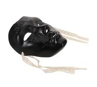HEMOTON Masque Intégral Mécanique Steampunk en Plastique Noir pour Hommes, Confortable et Adapté aux Festivals et Mardi Gras, Style Vintage et Punk