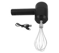 HEMOTON Mélangeur Électrique Portable Batteur à Main Rechargeable pour Coloration Capillaire 20w en Plastique Noir, Utilisation Silencieuse pour Salon et Usage Domestique