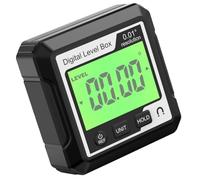 HEMOTON Mesureur D'angle Numérique Portable Aimant Puissant, Mesure Rapide et Précise, Fabriqué en Abs, pour Travaux Industriels et Professionnels