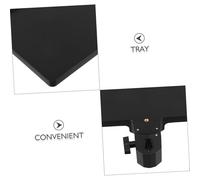 HEMOTON Mic Stand Tray Adjustable Clamp Shelf For Live Streaming With Movable Tripod And Stable Storage Platform Compatible With Phones And Accessories Indoor Outdoor Use