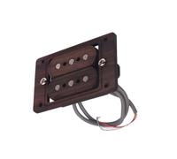 HEMOTON Micros Double Humbucker Pour Guitare Électrique Pickups à Double Bobine Compatible Pour Guitares Électriques Et Basses Couleur Marron