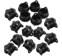 HEMOTON Mini Chaudron de Sorcière Noir en Plastique, 15 Pièces Décoratives pour Maison de Poupée, Accessoires Halloween pour Micro-Paysage et Loisirs Créatifs