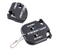 HEMOTON Mini Compteur de Coups de Golf Compact en Caoutchouc Noir Indicateur de Score à Deux Chiffres pour Accessoires de Golf Professionnels