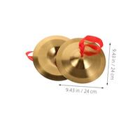 HEMOTON Mini Cymbales Alliage pour Garçon Fille et Adultes Instrument de Percussion et Portable Cymbales à Doigts Musicales Éducatives pour Pratique et Performance