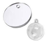 HEMOTON Miroir D’Aquarium Double Face 6 Cm en Acrylique Flotteur et Ligne, Accessoire Décoratif ’entraînement pour Poissons Betta, Adapté Eau Douce et Eau de Mer, Ornement Compact