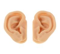 HEMOTON Modèle d'Oreille en Silicone Souple 1 Paire pour Entraînement Piercing et Massage Auriculaire Simulation Anatomique Réaliste Accessoire Pédagogique pour Formation Acupuncture et