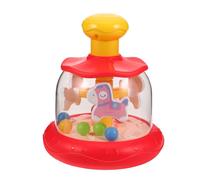 HEMOTON Montessori Cheval à Presser et Carrousel Rotatif pour Garçon Fille Sensoriel Interactif pour Motricité Fine et Apprentissage Précoce