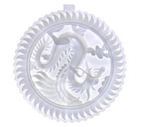 HEMOTON Moule en Silicone de Dragon pour Bricolage et Résine Époxy | Moulage en Relief Décoratif, Silicone Flexible Blanc, Démoulage Facile et Résistant, pour Ateliers Créatifs DIY