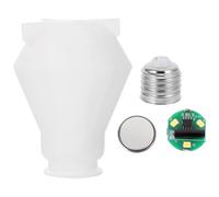 HEMOTON Moule en Silicone Flexible pour Ampoules DIY, Moule de Coulée Blanc, pour Projets de Créations Artisanales