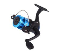 HEMOTON Moulinet de Pêche Rotatif 200 Poignée Pliante, Finition Plaquée | Corps Métal et Plastique, Anti-emmêlement, Prise Confortable, Couleur Bleue, Usage en Pêche au Large