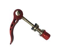 HEMOTON Moyeu De Vélo à Attache Rapide en Alliage D’Aluminium, Levier à Came Lisse, Fixation Arrière Rouge, Compatible VTT Et Vélo De Route, Outil De Réparation Cyclisme, Usage Trail Et Montagne