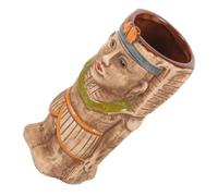 HEMOTON Mug Tiki en Céramique Léger et Facile à Nettoyer, Design Créatif Apparence Tiki, pour Cocktails et Fêtes Hawaïennes