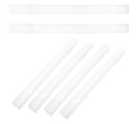 HEMOTON Organisateur de Brochettes de Barbecue Transparent 6 Pièces, Tube de Rangement Portable 35,5 Cm avec Couvercle, Support Robuste pour Accessoires de Grillades en Extérieur,