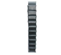 HEMOTON Organisateur Suspendu pour Placard, 10 Grilles, Tissu Non Tissé | Rangement Polyvalent Cuisine et Salle de Bain, Résistant à L’usure, Anti-déchirure, Gris