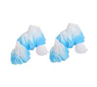 HEMOTON Ornements Aquarium Iceberg Miniature en Mousse Résistante, Modèles Cabanes De Glace Réalistes, Décor Arctique pour Ambiance Bureau Et Étagère, Lot 6 Pièces