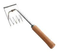 HEMOTON Outil de Désherbage Durable Inoxydable Ergonomique pour Jardinage Fourche à Mauvaises pour Jardin Pelouse Publics