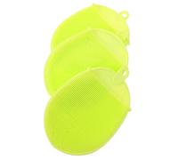 HEMOTON Outils de Nettoyage en Silicone Lot de 3 pour Peau Sèche Massage Bain et Soin Visage Couleur Aléatoire