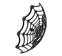 HEMOTON Panier à Fruits Halloween Toile D'araignée en Plastique Noir, Finition Soignée et Surface Lisse, Accessoire Alimentaire pour Décoration de Buffet et Bureau à Domicile