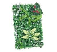 HEMOTON Panneau Végétal Artificiel Mur De Fond Gazon Artificiel Haie Murale Décoration Murale Intérieure Extérieure Plantes Vertes Artificielles Clôtures Extérieures Haie
