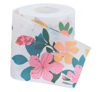 HEMOTON Papier Toilette Jetable en Rouleau Imprimé Violet 1 Pièce Pâte de Bois Écologique Résistant à la Décoloration Doux Peau Serviette en Papier Multifonction pour Salle de Bain