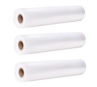 HEMOTON Paquet sous Vide Alimentaires 17 Cm X 500 Cm Lot de 3 Rouleaux Paquet de Conservation pour Fruits Légumes Pain Saucisses Adaptés Maison Hôtel Restaurant