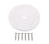 HEMOTON Passe-câble Rond en Vinyle PVC pour Canne à Pêche, Grand Modèle 10 Cm X 10 Cm, Œillet Porte-Canne pour Bateau et Yacht, Insert Résistant à L’Abrasion, Maintien Stable pour Usage